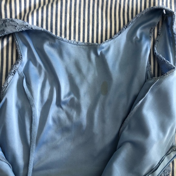 Blue lace petite summer dress - Picture 8 of 10